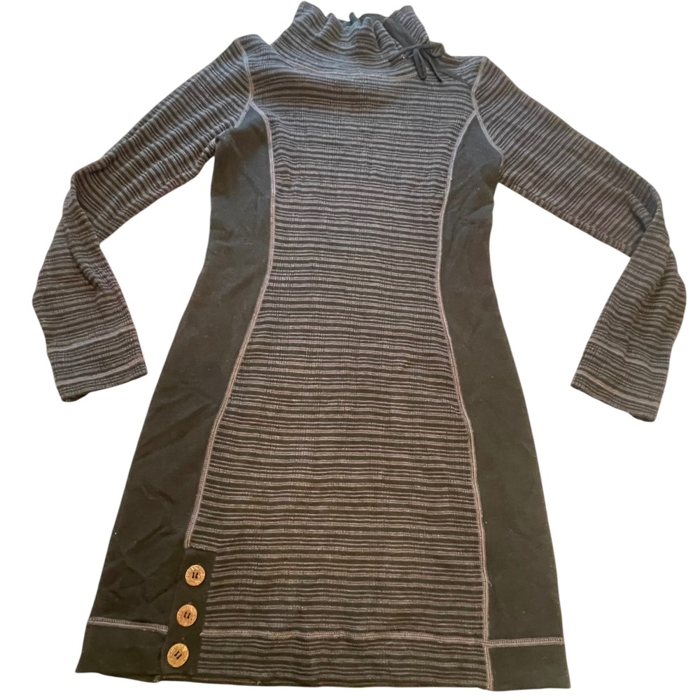 PrAna Women's Kelland Dress Womens Size Small Adjudtable Turtleneck Wool Blend